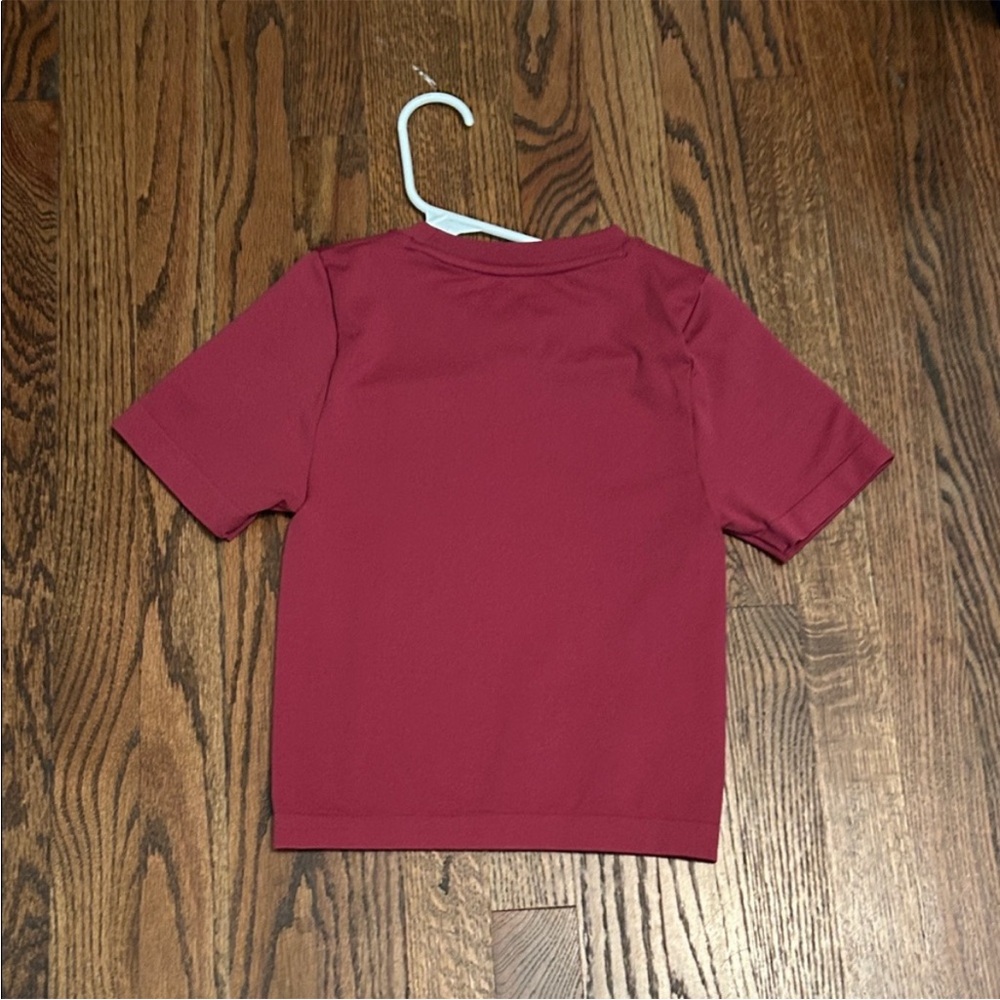 Women's Nylon Short Sleeve Sleeves slight Crop Top - Picture 4 of 5